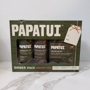 NEW Men's Papatui Sandalwood shower pack gift 3 piece bath body set Christmas